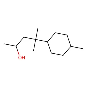 Cyclohexanepropanol, alpha,gamma,gamma,4-tetramethyl- structure