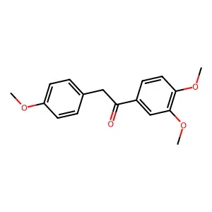 1-(3,4-Dimethoxyphenyl)-2-(4-methoxyphenyl)ethanone structure