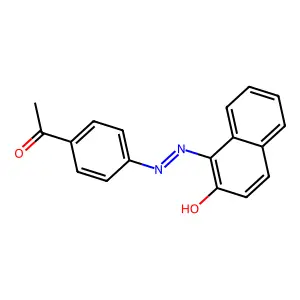 1-(4-Acetylphenylazo)-2-naphthol structure