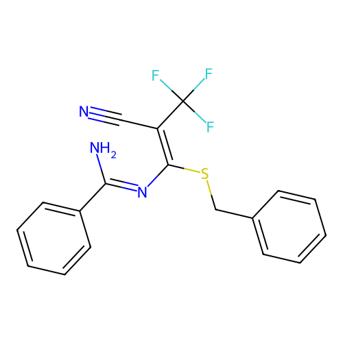 C18H14F3N3S structure