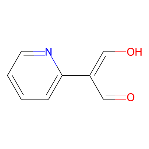 (Z)-3-hydroxy-2-pyridin-2-ylprop-2-enal structure