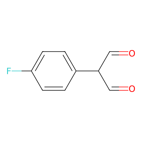 2-(4-Fluorophenyl)propanedial structure