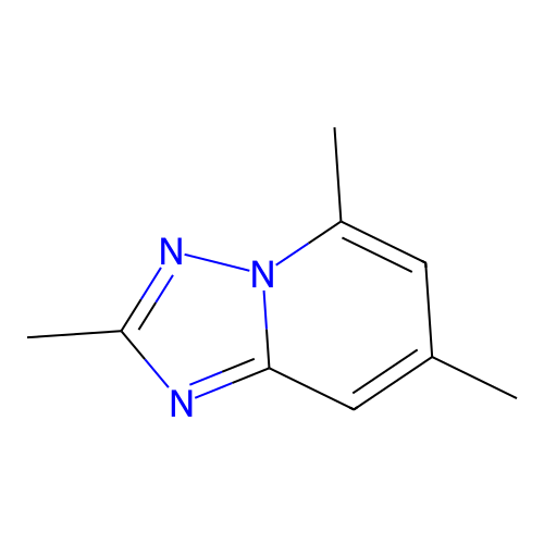 s-Triazolo[1,5-a]pyridine, 2,5,7-trimethyl- structure