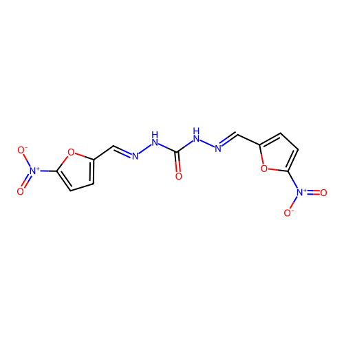 2-Furaldehyde, 5-nitro-, carbohydrazone structure