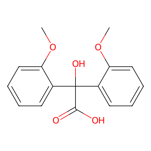 2-hydroxy-2,2-bis(2-methoxyphenyl)acetic Acid structure