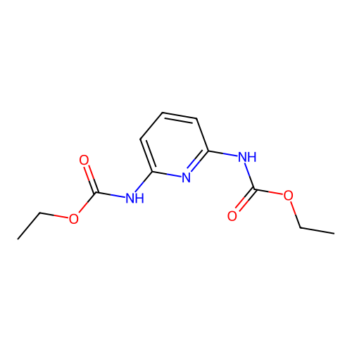 Diethyl pyridine-2,6-diylbiscarbamate structure