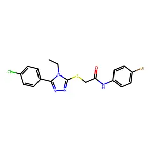 C18H16BrClN4OS structure