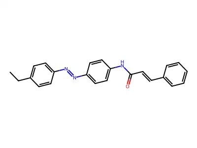 2-Propenamide, N-[4-[2-(4-ethylphenyl)diazenyl]phenyl]-3-phenyl- structure