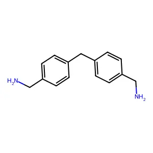 [4-[[4-(Aminomethyl)phenyl]methyl]phenyl]methanamine structure