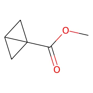 Bicyclo(1.1.0)butane-1-carboxcylic acid methyl ester structure