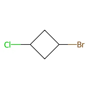 1-Bromo-3-chlorocyclobutane structure