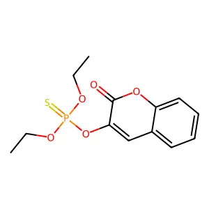 Phosphorothioic acid, O,O-diethyl ester, O-ester with 3-hydroxycumarin structure