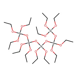 Pentasiloxane, 1,1,1,3,3,5,5,7,7,9,9,9-dodecaethoxy- structure