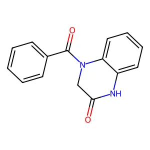 4-Benzoyl-1,2,3,4-tetrahydroquinoxalin-2-one structure