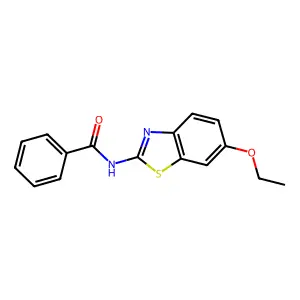 N-(6-ethoxy-1,3-benzothiazol-2-yl)benzamide structure
