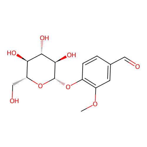 葡萄糖香草醛苷 structure
