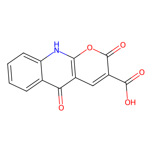 2,5-dioxo-5,10-dihydro-2H-pyrano[2,3-b]quinoline-3-carboxylic acid structure