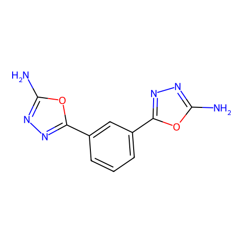5-[3-(5-Amino-1,3,4-oxadiazol-2-yl)phenyl]-1,3,4-oxadiazol-2-amine structure