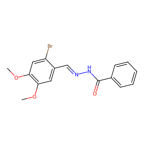 N'-(2-bromo-4,5-dimethoxybenzylidene)benzohydrazide structure