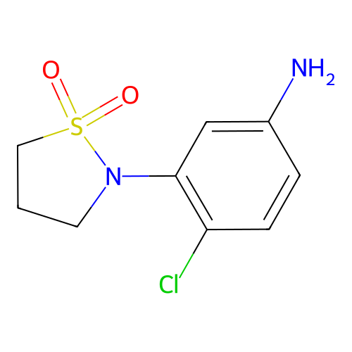 4-Chloro-3-(1,1-dioxidoisothiazolidin-2-YL)aniline structure