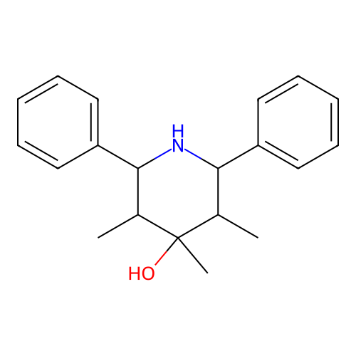 3,4,5-Trimethyl-2,6-diphenylpiperidin-4-ol structure