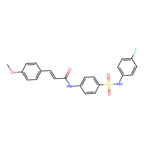 (2E)-N-{4-[(4-fluorophenyl)sulfamoyl]phenyl}-3-(4-methoxyphenyl)prop-2-enamide structure