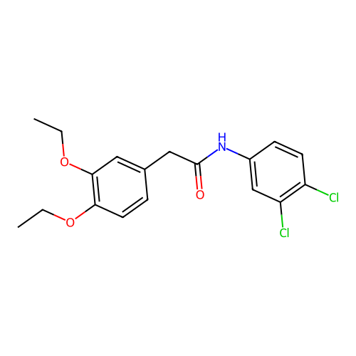 N-(3,4-dichlorophenyl)-2-(3,4-diethoxyphenyl)acetamide structure