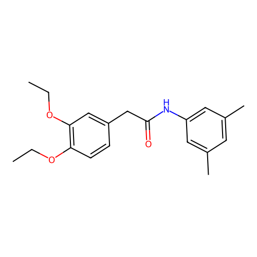 2-(3,4-diethoxyphenyl)-N-(3,5-dimethylphenyl)acetamide structure