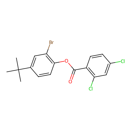 2-Bromo-4-tert-butylphenyl 2,4-dichlorobenzoate structure