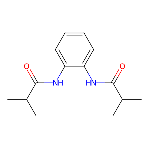 N-[2-(isobutyrylamino)phenyl]-2-methylpropanamide structure