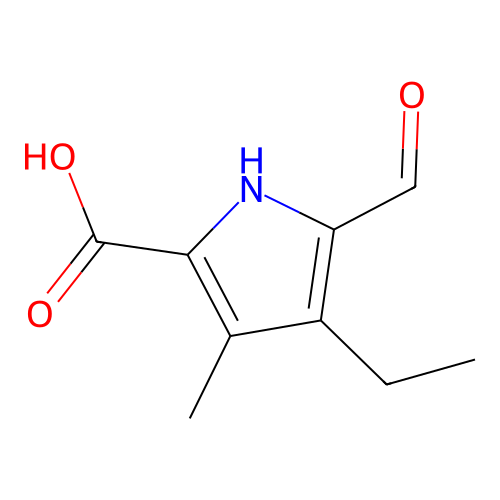 4-ethyl-5-formyl-3-methyl-1H-pyrrole-2-carboxylic Acid structure