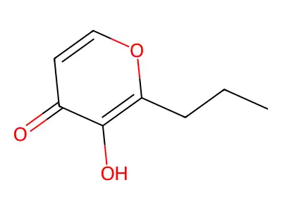 3-Hydroxy-2-propyl-4H-pyran-4-one structure