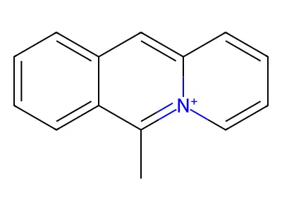 6-Methylbenzo[b]quinolizin-5-ium structure