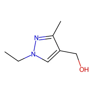 (1-ethyl-3-methyl-1H-pyrazol-4-yl)methanol structure