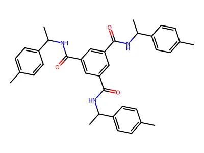 1-N,3-N,5-N-tris[1-(4-methylphenyl)ethyl]benzene-1,3,5-tricarboxamide structure