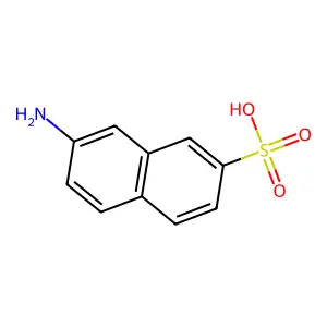 7-Aminonaphthalene-2-sulphonic acid structure