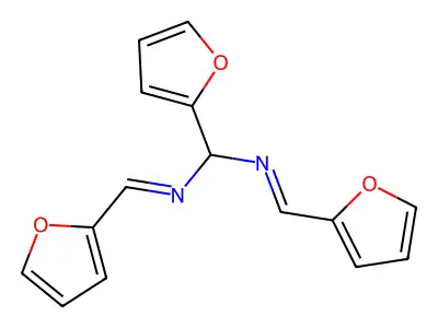 N,N'-[(Furan-2-yl)methylene]bis[1-(furan-2-yl)methanimine] structure