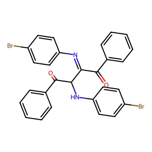 2-(4-Bromoanilino)-3-(4-bromophenyl)imino-1,4-diphenylbutane-1,4-dione structure