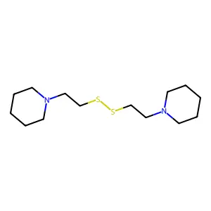 Piperidine, 1,1'-(dithiodiethylene)di- structure