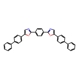 5-(4-Phenylphenyl)-2-[4-[5-(4-phenylphenyl)-1,3-oxazol-2-yl]phenyl]-1,3-oxazole structure