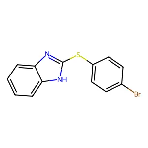 2-(4-bromophenyl)sulfanyl-1H-benzimidazole structure