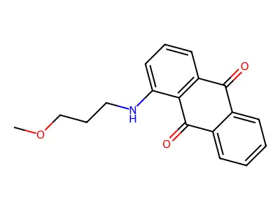 1-[(3-Methoxypropyl)amino]anthra-9,10-quinone structure