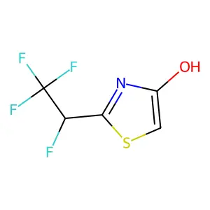 4-Thiazolol, 2-(1,2,2,2-tetrafluoroethyl)- structure
