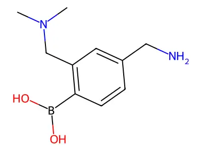 [4-(Aminomethyl)-2-[(dimethylamino)methyl]phenyl]boronic acid structure