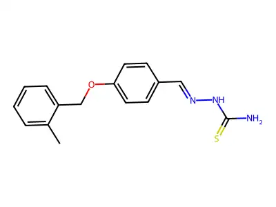 [[4-[(2-Methylphenyl)methoxy]phenyl]methylideneamino]thiourea structure