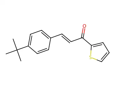3-(4-Tert-butylphenyl)-1-(2-thienyl)prop-2-en-1-one structure