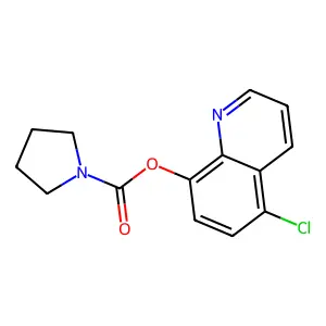 5-Chloro-8-quinolyl pyrrolidinecarboxylate structure