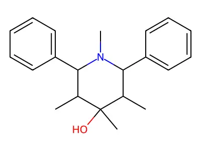 1,3,4,5-Tetramethyl-2,6-diphenylpiperidin-4-ol structure