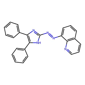2-(8-Quinolylazo)-4,5-diphenylimidazole structure