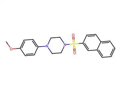1-(4-Methoxyphenyl)-4-(naphthalen-2-ylsulfonyl)piperazine structure